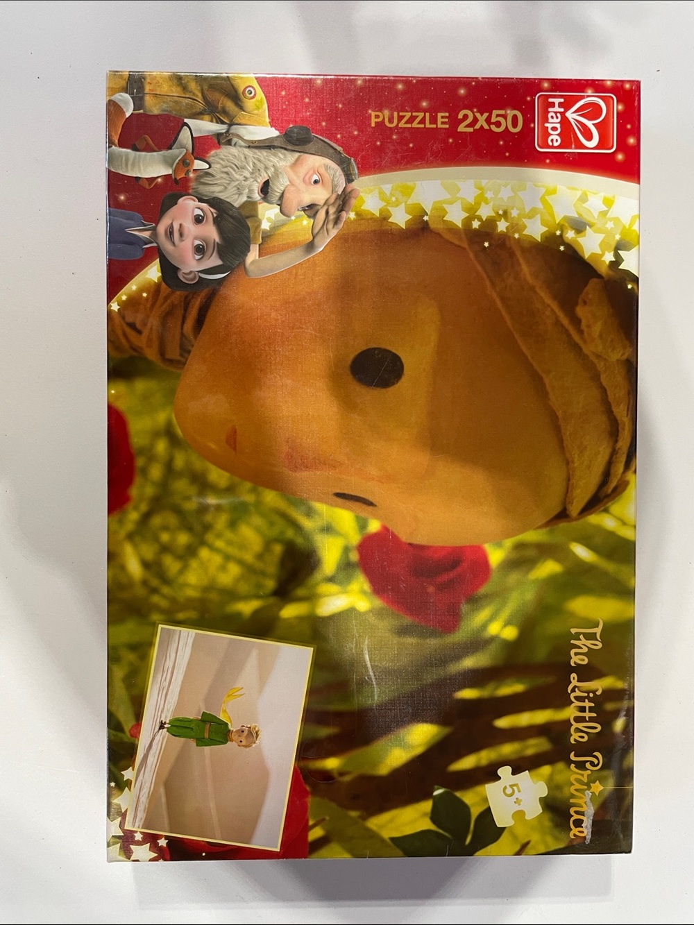 Hape The Little Prince 2x50 Piece Jigsaw Puzzle - Yellow & Red